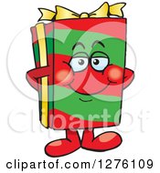 Poster, Art Print Of Happy Christmas Gift Character Standing