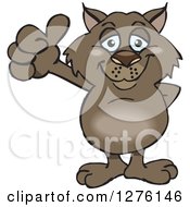 Poster, Art Print Of Happy Wombat Holding A Thumb Up