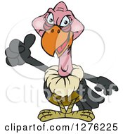 Poster, Art Print Of Vulture Holding A Thumb Up