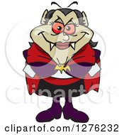 Clipart Of A Happy Vampiress Royalty Free Vector Illustration by Dennis Holmes Designs