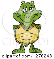 Poster, Art Print Of Happy Sea Turtle Standing
