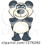 Happy Blue Eyed Panda Standing