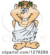 Poster, Art Print Of Happy Greek Man In A Toga