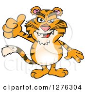 Poster, Art Print Of Tiger Holding A Thumb Up