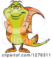 Happy Swordtail Fish Standing