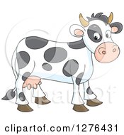 Poster, Art Print Of Cute Spotted Cow