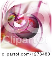 Poster, Art Print Of 3d Pink Fractal Sphere On A Matching Background