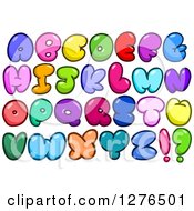 Poster, Art Print Of Colorful Cartoon Comic Bubble Capital Alphabet Letters