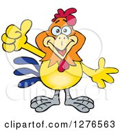 Poster, Art Print Of Happy Rooster Holding A Thumb Up