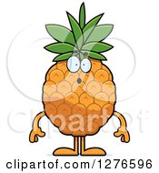 Poster, Art Print Of Surprised Gasping Pineapple Character