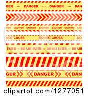 Poster, Art Print Of Red And Yellow Caution Tapes 2