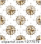 Poster, Art Print Of Seamless Patterned Background Of Compasses