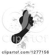 Clipart Of A Black And Gray Footprint Design Royalty Free Vector Illustration by Lal Perera