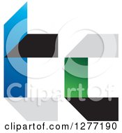 Clipart Of An Abstract TC Design Royalty Free Vector Illustration