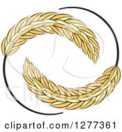 Poster, Art Print Of Circle Of Wheat Stalks