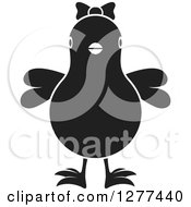 Poster, Art Print Of Black And White Chick Wearing A Bow