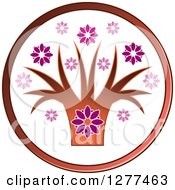 Poster, Art Print Of Flower And Tree Icon