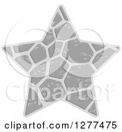 Poster, Art Print Of Grayscale Patterned Star