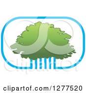 Poster, Art Print Of Blue And Green Tree Canopy Icon