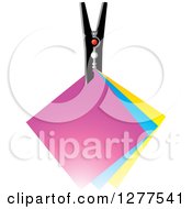 Poster, Art Print Of Clip With Colorful Notes