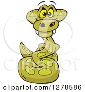 Poster, Art Print Of Happy Python Snake