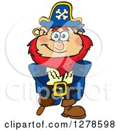 Poster, Art Print Of Happy Red Haired Male Pirate