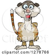 Clipart Of A Happy Meerkat Royalty Free Vector Illustration by Dennis Holmes Designs