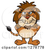 Poster, Art Print Of Happy Male Lion Standing