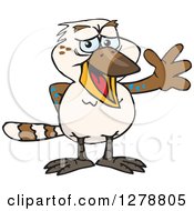 Happy Kookaburra Bird Waving
