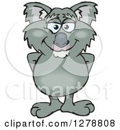 Clipart Of A Happy Koala Royalty Free Vector Illustration