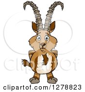 Poster, Art Print Of Happy Ibex Goat