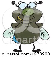 Poster, Art Print Of Happy House Fly