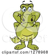 Poster, Art Print Of Happy Crocodile Standing