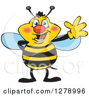 Poster, Art Print Of Friendly Waving Bee