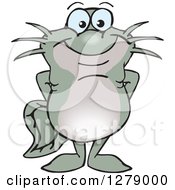 Poster, Art Print Of Happy Catfish Standing