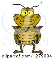 Poster, Art Print Of Happy Cockroach Standing