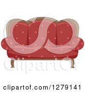 Poster, Art Print Of Red Vintage Couch