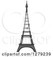 The Eiffel Tower In Grayscale