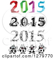 Poster, Art Print Of Origami Floral And Soccer New Year 2015 Designs