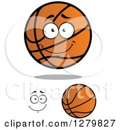 Clipart Of Basketballs And A Face 2 Royalty Free Vector Illustration