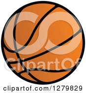 Poster, Art Print Of Black And Orange Basketball 2