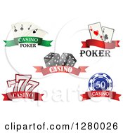 Poster, Art Print Of Casino And Gambling Banners