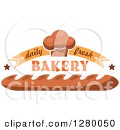 Poster, Art Print Of Daily Fresh Bakery Designs With Muffins And Bread
