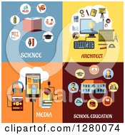 Poster, Art Print Of Science Architect Media And School Education Designs