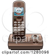 Clipart Of A Happy Smiling Microphone Character Royalty Free Vector Illustration
