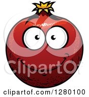 Poster, Art Print Of Smiling Pomegranate Character