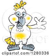 Happy Cockatoo Bird Waving