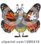 Poster, Art Print Of Friendly Waving Monarch Butterfly