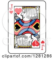 Jack Of Hearts Playing Card by Frisko
