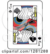 Jack Of Spades Playing Card by Frisko